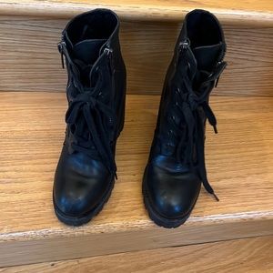 Ash poker combat Moto boots